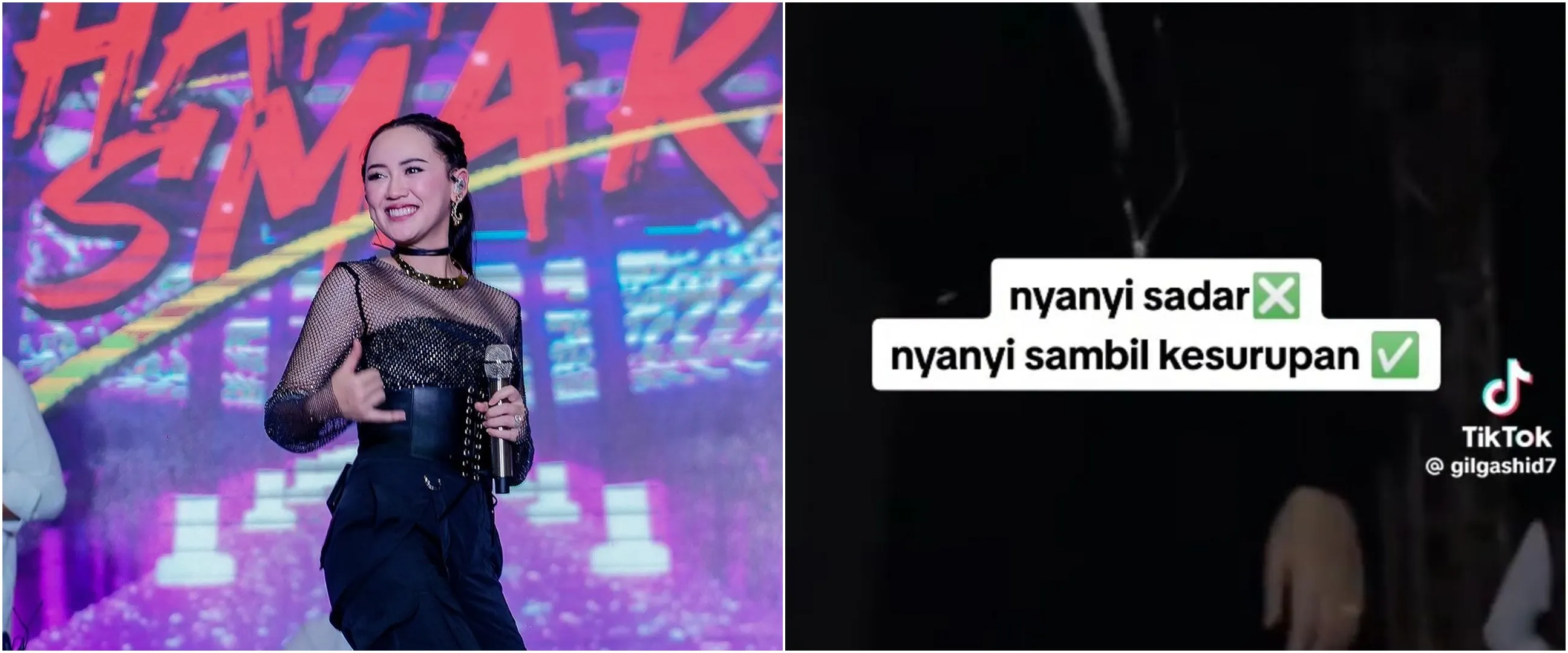 9 Momen Happy Asmara kesurupan di atas panggung, tatapan kosong bikin penonton merinding