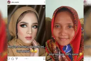 MUA ini minder karena gagal penuhi request makeup klien, tapi hasilnya justru bikin netizen melongo