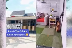 10 Potret rumah tipe 36 minimalis ini punya fasilitas kolam renang, tak perlu jauh-jauh buat healing