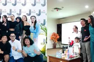 Potret akur 7 seleb dengan mantan pacar suaminya, Paula Verhoeven datang ke acara Marshanda