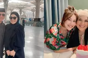 9 Momen ulang tahun Umi Kalsum ibu Ayu Ting Ting dirayakan di Korea, paras Syifa bikin salfok