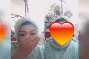 Bikin ikutan nyesek, makeup wisuda gadis ini jelek sendiri di saat teman-temannya cantik