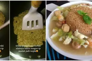Jadi makanan terenak di dunia, 11 potret kocak penampakan nasi goreng ini bikin senyum maksa