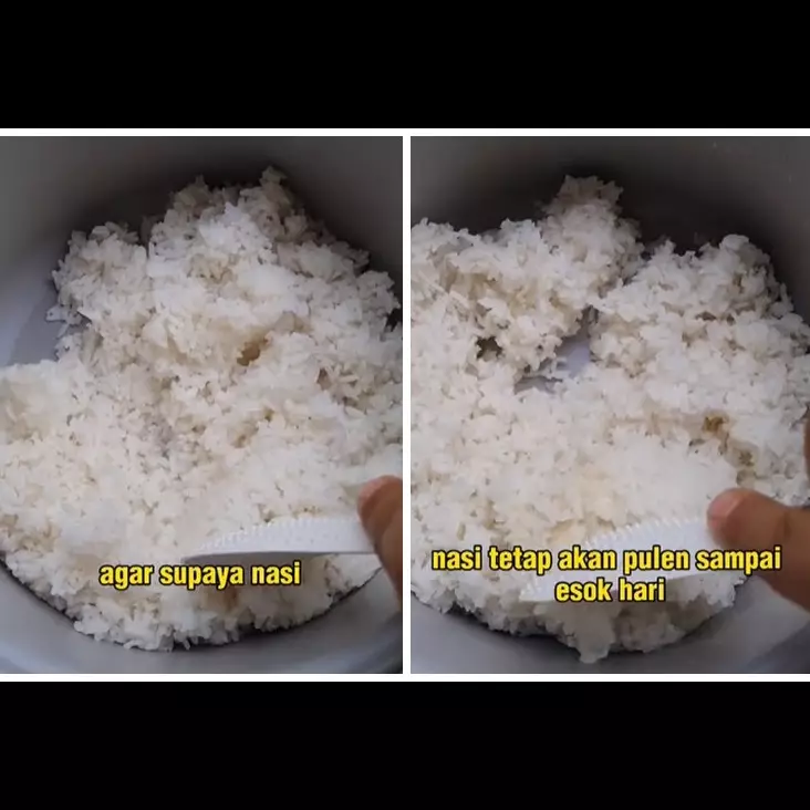 Jangan cuma minyak kelapa, ini trik menanak nasi biar tak lengket &amp; rendah gula ditambah 2 bahan dapur
