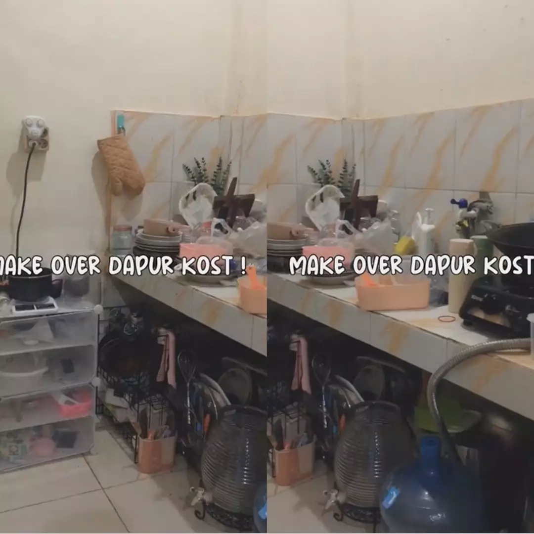 Anak kos kelewat rajin ini makeover dapur kosan, 11 transformasinya bikin auto betah masak
