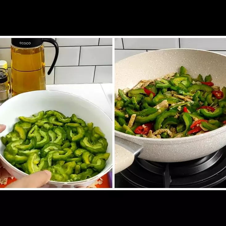 Tanpa diremas garam, begini trik mengurangi rasa pahit pare agar tetap hijau dan vitaminnya utuh