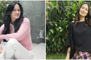 Gayanya menolak tua, ini potret 7 seleb usia 50-an percaya diri pakai gaun ekspose bahu