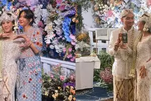 11 Momen pernikahan Adinda Thomas dan Raka Akmal, paras sang aktris usai dirias disebut mirip Syahnaz