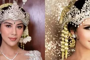 Disebut mirip Syahnaz Sadiqah usai dirias MUA, 7 beda akad nikah Adinda Thomas dan istri Jeje Govinda
