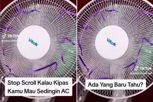 Nggak usah beli air cooler, ini cara manfaatkan kipas angin bisa sedingin AC cuma pakai botol bekas