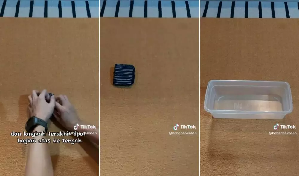 cara lipat kaos kaki © TikTok cara lipat kaos kaki © TikTok