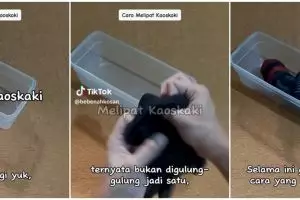 Jangan asal digulung, begini cara lipat kaus kaki agar tidak melar dan hemat tempat dalam 30 detik