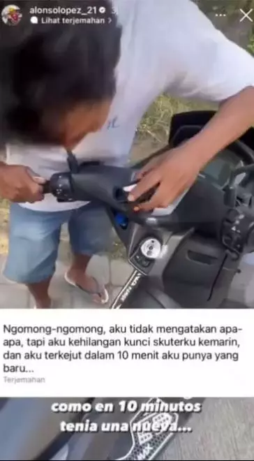 pembalap motoGP kehilangan kunci motor di Lombok © 2023 brilio.net