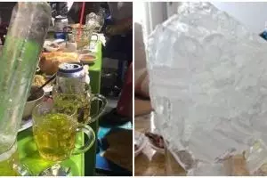 Hidup lagi panas-panasnya, 11 potret kocak cara sajikan minuman dingin ini nyeleneh abis
