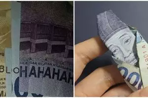 11 Potret kocak kreativitas orang pakai uang kertas, dari origami sampai rangkai kata