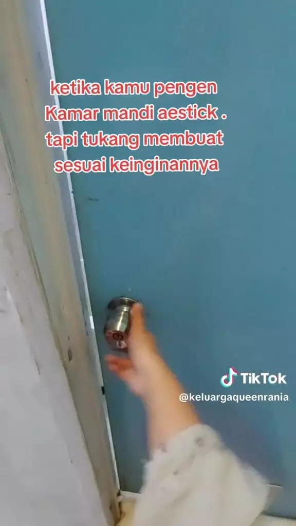 Toilet nggak bisa dipakai buang hajat © TikTok