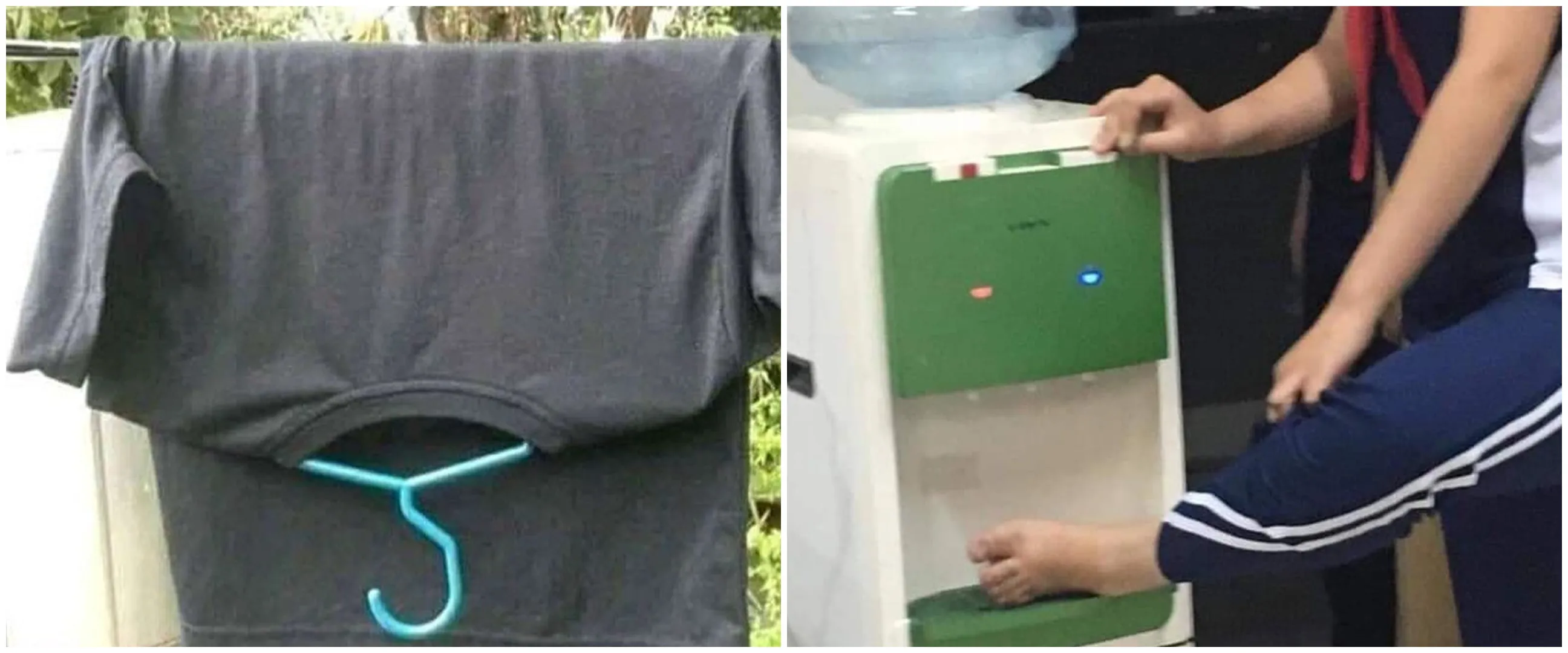 13 Potret kocak salah gunakan barang ini bikin geleng kepala, dispenser buat cuci kaki