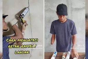 Nggak perlu panggil tukang, begini cara atasi retak rambut di tembok hanya modal Rp 100 ribu