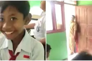 Momen siswa bawa bekal nasi dengan lauk nggak biasa, respons guru dan teman sekelas banjir sorotan