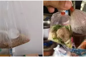 17 Potret kocak beli makan dibungkus ini rasanya pengin ngamuk ke penjual