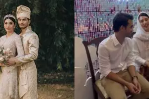 Diharapkan makin lengket, 9 momen Tyas Mirasih dan Tengku Rezi jalani tradisi tepung tawar ala Melayu