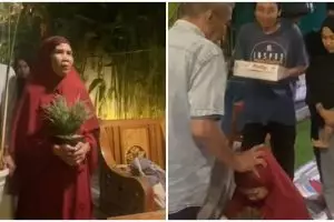 Momen kocak nenek reka ulang pernikahannya, alasannya bikin nyengir nggak habis pikir