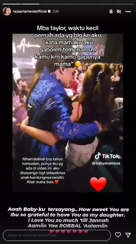 potret kebersamaan reza artamevia dengan anak angkat © instagram