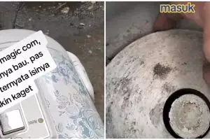 Masak nasi pakai magicom hasilnya selalu bau, orang ini bongkar penyebabnya yang bikin merinding