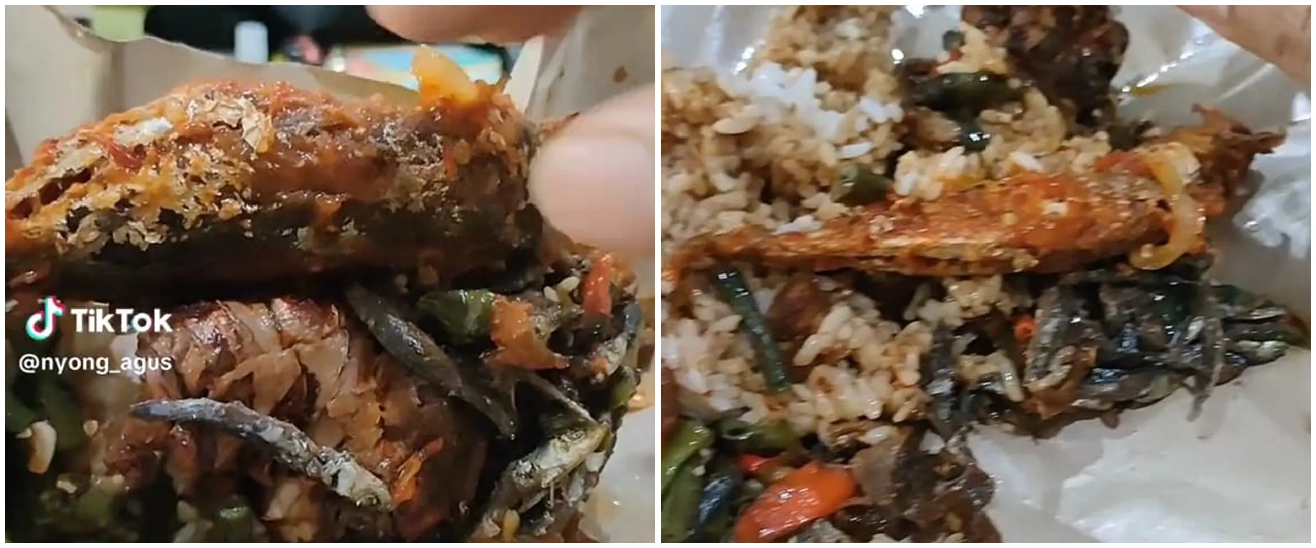 Waspada pas beli nasi bungkus, pria dapat lauk porsi besar ini bukannya untung endingnya malah buntung