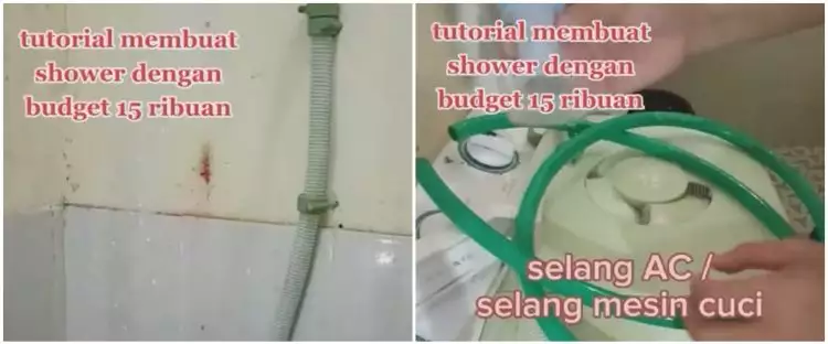 Bikin irit air saat mandi, begini cara buat shower low budget dengan biaya Rp 15 ribu saja