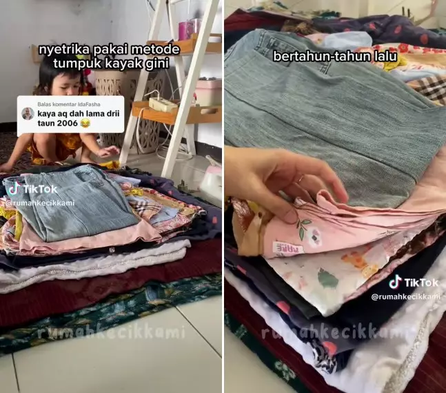 tips nyetrika baju © TikTok
