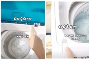 Tanpa perlu dibongkar, begini cara membersihkan kerak di mesin cuci pakai 3 bahan dapur