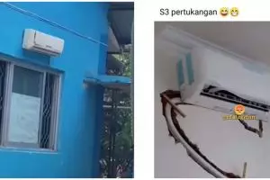 Hidup lagi panas-panasnya, 11 potret kocak orang nggak tahu cara pasang AC ini bikin tepuk jidat