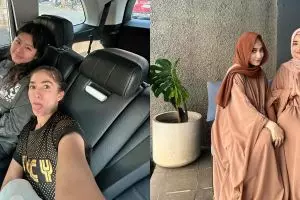 Selisih usia puluhan tahun, potret kebersamaan 7 seleb dan anaknya ini bak teman sebaya