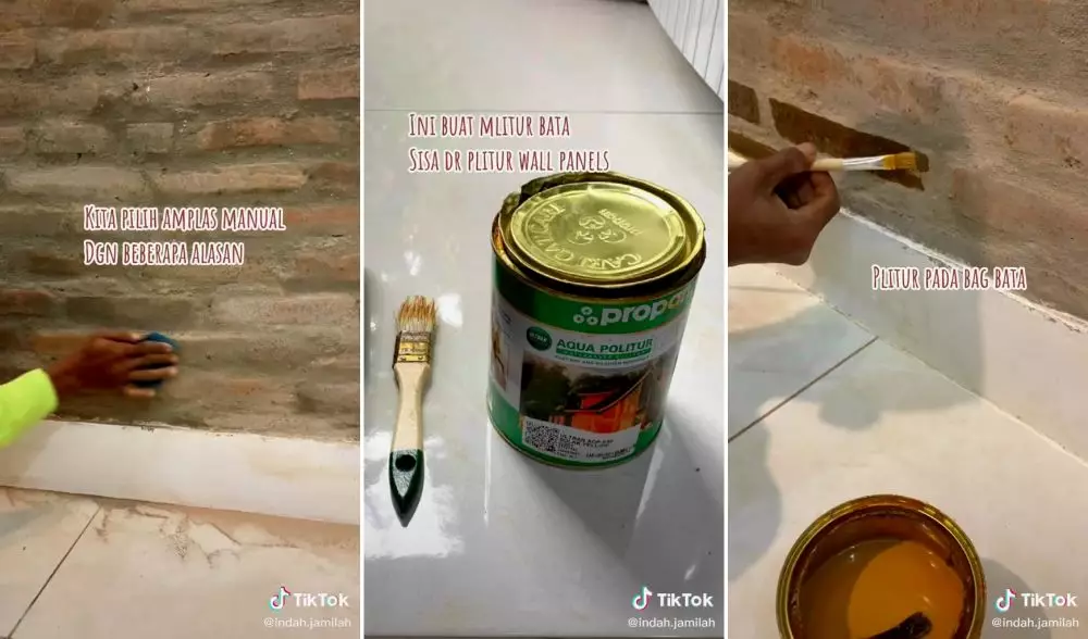 diy dinding bata ekspos © TikTok diy dinding bata ekspos © TikTok
