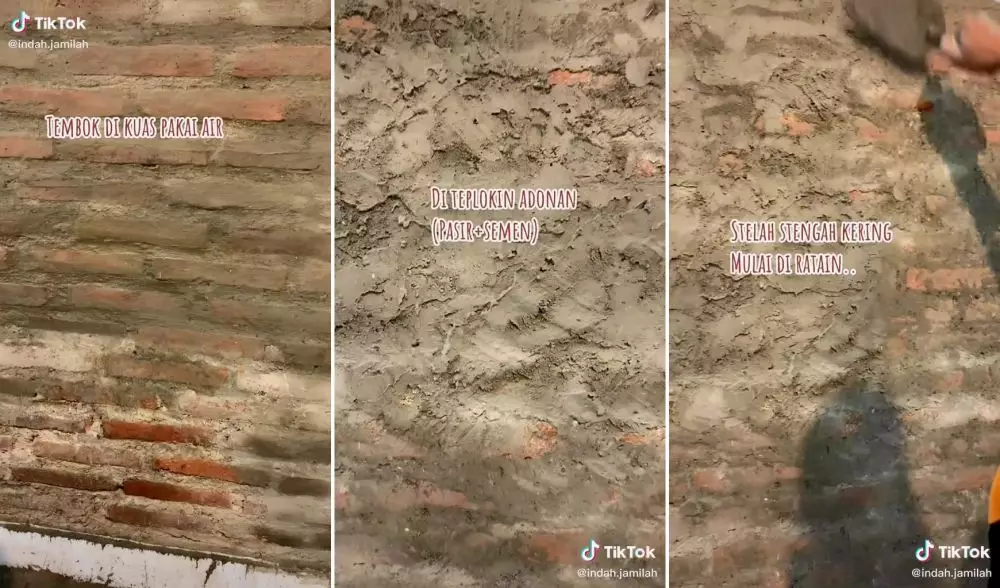 diy dinding bata ekspos © TikTok diy dinding bata ekspos © TikTok