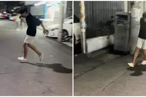 Momen pria tunjukkan bakatnya bisa melayang di udara ini bikin kagum, ternyata begini triknya