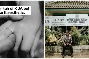 Nggak perlu venue mewah, 11 potret nikah di KUA ini sederhana tapi estetik pol