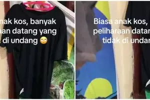 Momen kocak pria temukan hewan tak terduga di indekos ini bikin bingung cara ngusirnya