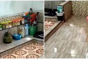 Desain dapur lesehan serba jongkok ala tradisional ini malah jadi perdebatan, intip penampakannya