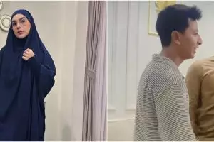 7 Momen Irish Bella bertemu Ammar Zoni di acara pengajian, datang terpisah dan tak saling tegur sapa