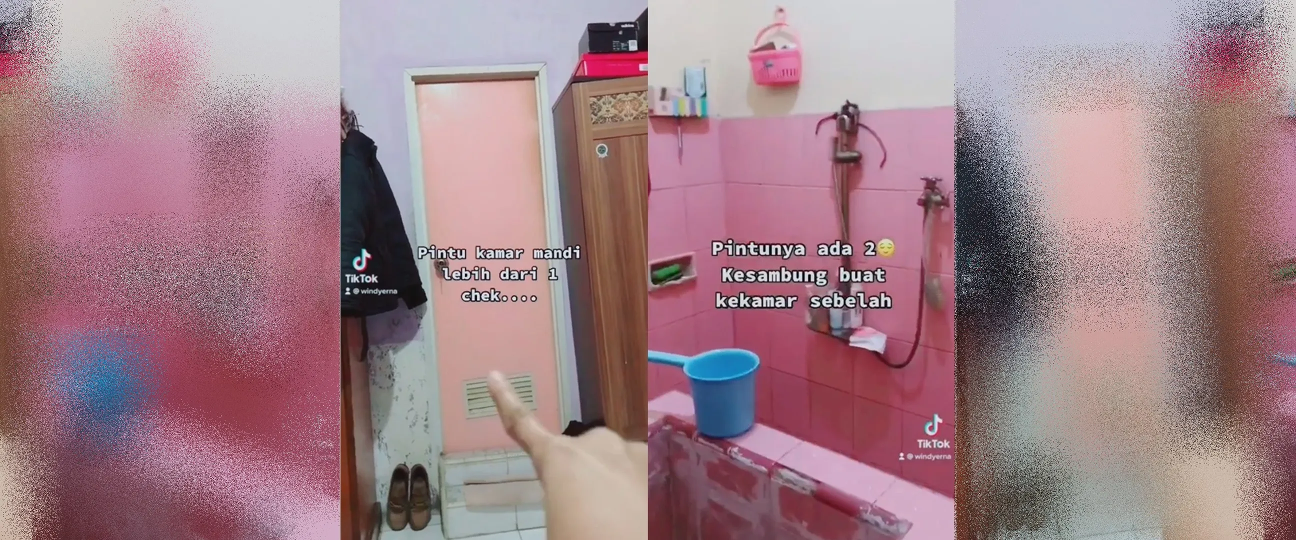 Rumah ini punya toilet yang desainnya nyeleneh pol, tata letak pintunya bikin garuk kepala