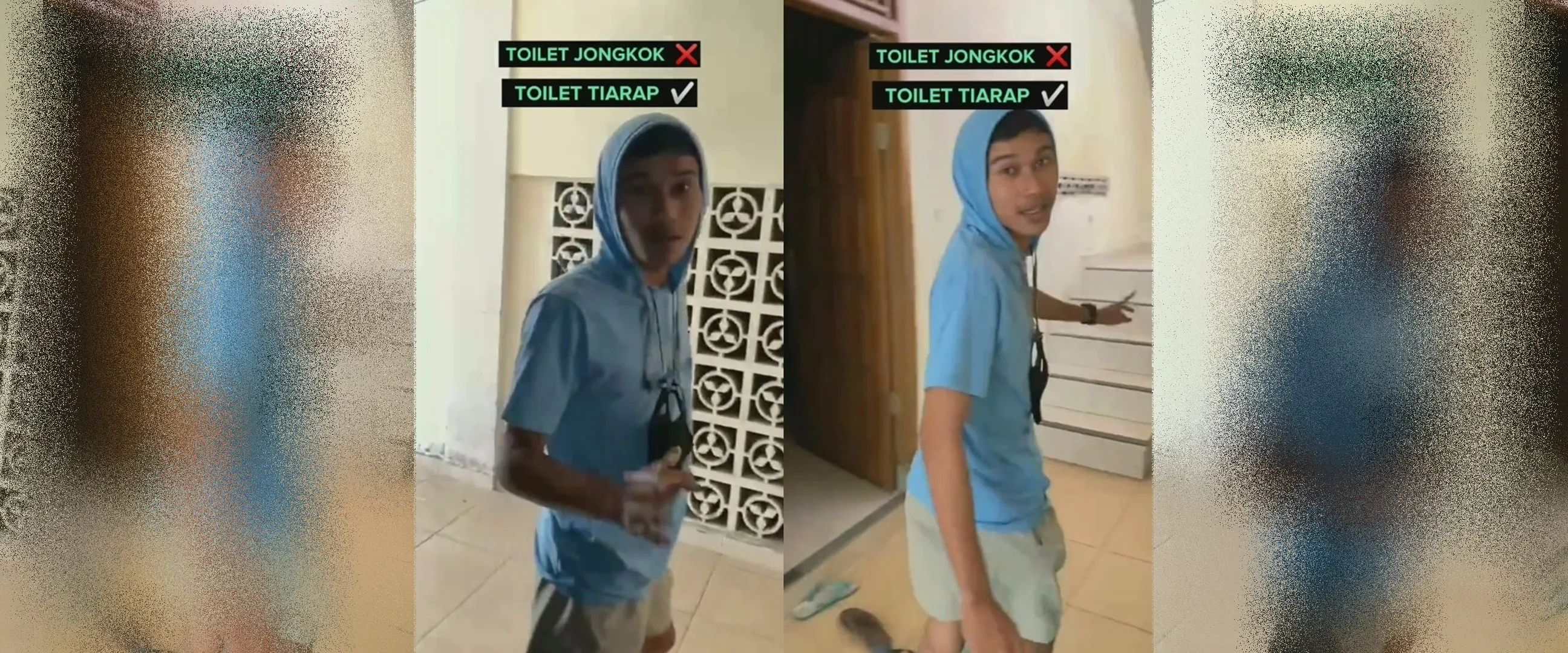 Akibat salah pilih tukang, toilet ini desainnya nyeleneh abis, cuma Spiderman yang bisa pakai