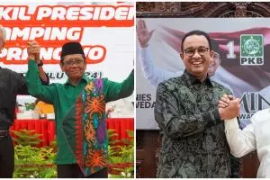7 Potret adu gaya Ganjar-Mahfud & Anies-Muhaimin daftar ke KPU, Mahfud pakai kemeja pas gagal cawapres