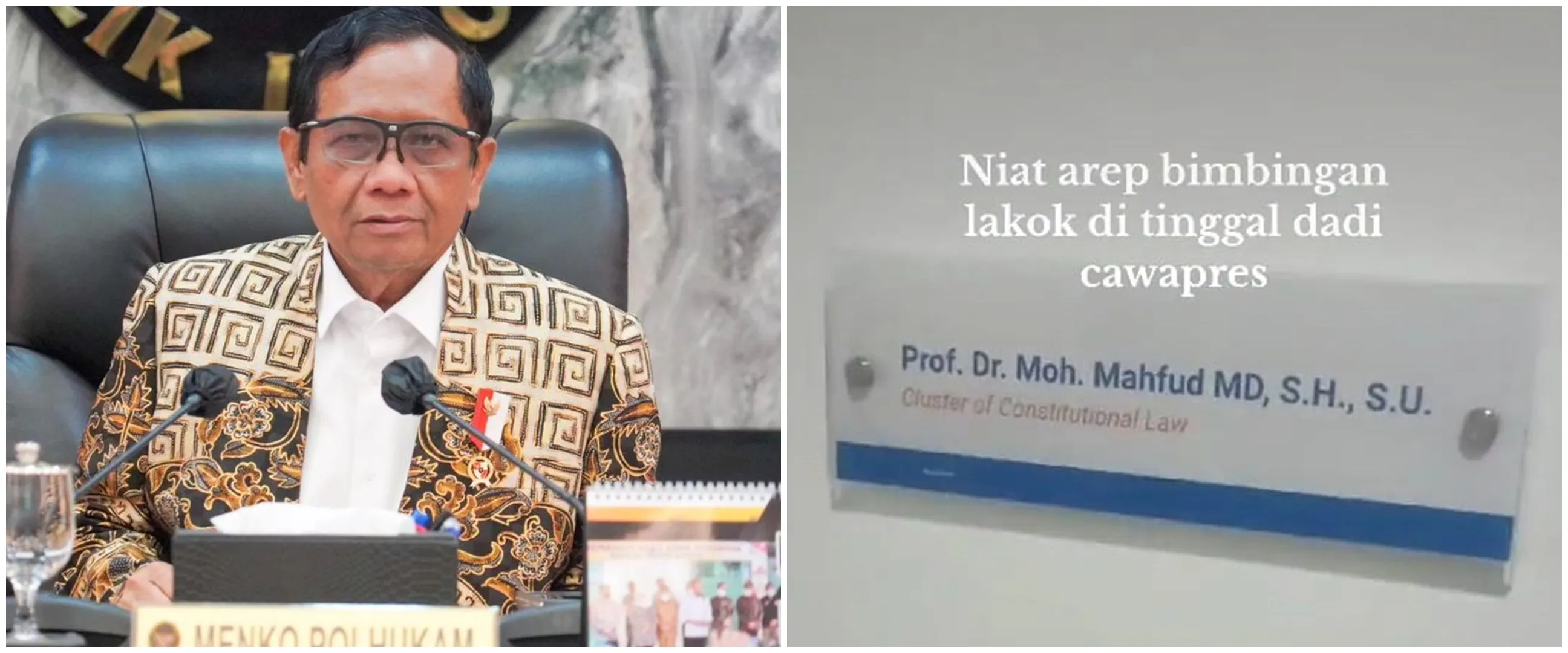 Pengin bimbingan skripsi malah ditinggal jadi cawapres, curhatan mahasiswa Mahfud MD ini bikin ngakak