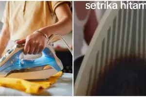 Bukan pakai lilin, begini cara mudah hilangkan kerak di setrika gosong hanya pakai 1 bahan sederhana