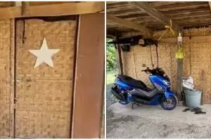 Definisi rumah antimaling, penampakan dalam rumah gubuk ini interiornya bagai kos-kosan eksklusif