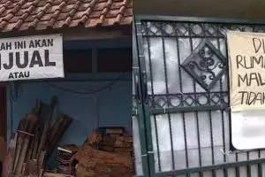13 Potret kocak desain nyeleneh spanduk jualan rumah ini bikin yang baca susah nahan tawa