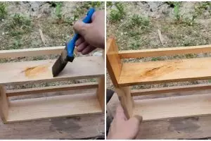 Bukan pakai cat, begini bikin furnitur kayu jadi mengkilat dan antirayap cuma pakai satu jenis cairan