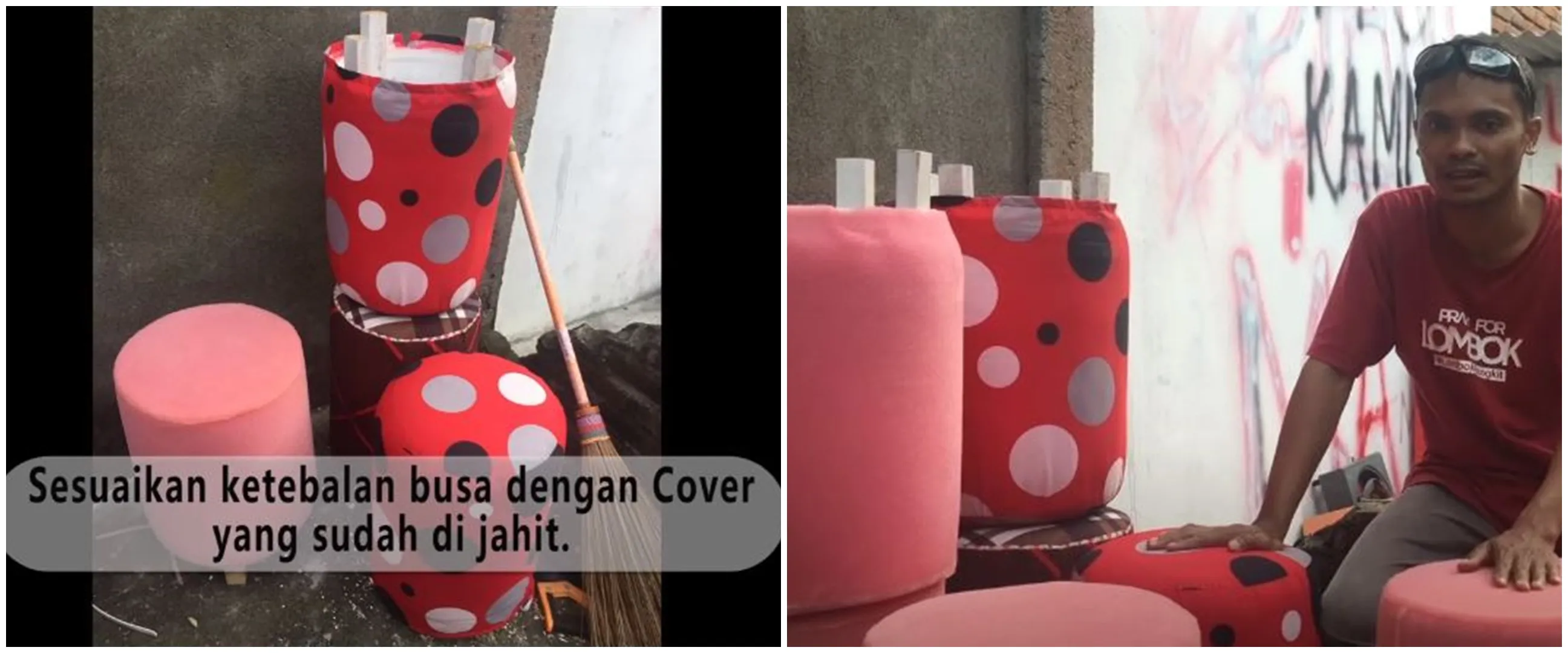Rumah auto estetik, begini cara bikin sofa low bujet hanya pakai satu barang bekas